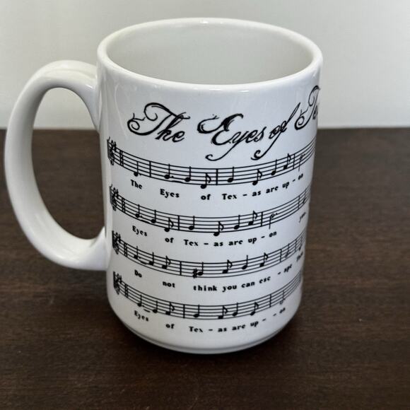University of Texas Longhorns Mug The Eyes of Texas Song Lyrics Cactus Coatings - Picture 2 of 10